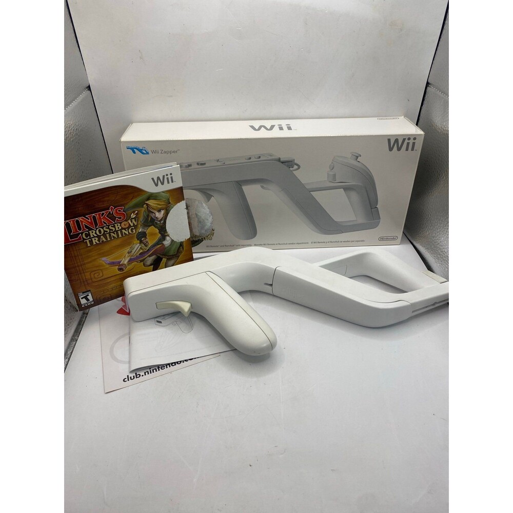 Official OEM Nintendo Wii Zapper Gun & Link's Crossbow Training in Original Box